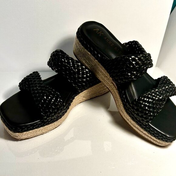ANNE KLEIN Natasha Platform Slide Sandels - Picture 1 of 4